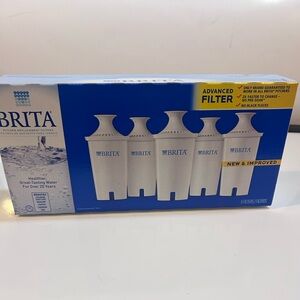 Brita Standard Pitcher Replacement Water Filters White 5-Pack